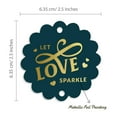 thumbnail image 6 of Inkdotpot Real Gold Foil Let Love Sparkle Wedding Tags Favor Hang Paper Tags 100 Pieces, 6 of 7