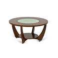 thumbnail image 5 of Steve Silver Rafael Wooden Coffee Table,Cherry Finish with Glass inlay, 5 of 5