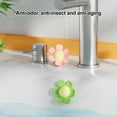 thumbnail image 2 of OIUR 2Pcs Silicone Sink Overflow Ring Easy Installation Bathtub Drain Stopper Flower Shape Sink Overflow Stopper Hotel Spa Accessories, 2 of 7