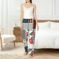 thumbnail image 4 of Honiee Patchwork In Country Style for elegant Women's Lounge Pants and Pajama Pants, crafted for ultimate comfort in your sleepwear essentials-Small, 4 of 6