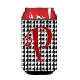 thumbnail image 1 of Letter P Initial Monogram - Houndstooth Black Can Or Bottle  Hugger, 1 of 1