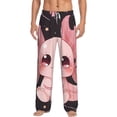 thumbnail image 1 of Kdxio Chibi Axolotl Sakura Fantasy Pattern Men's Pajama Pants, Elastic Waist with Drawstring and Pockets, Comfortable Loungewear-X-Large, 1 of 6