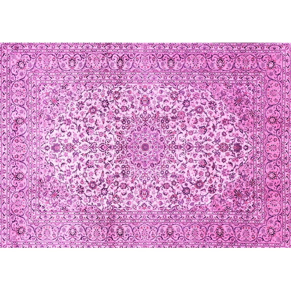 Ahgly Company Indoor Rectangle Persian Pink Traditional Area Rugs, 8' x 10'