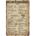 thumbnail image 1 of Baking Signs Wall Decor Kitchen Conversion Chart Baking Knowledge Tin Sign Decoration Vintage Chic Metal Poster Wall Decor Art Gift for Man Cave Bar Cafe House 16x12 inch, 1 of 6