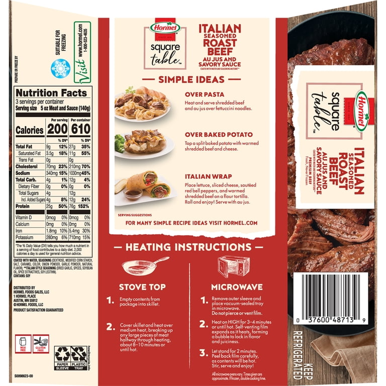 Hormel Square Table Slow Simmered Beef Roast Au Jus, 15 Oz, 52 OFF