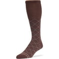 thumbnail image 6 of 7BigStars Kingdom Men's Diabetic Seamless Cotton Mid Calf Socks - 5 Pack XLarge - Argyle, Stripe, Geometric Pattern - Sock Size 13-15 Shoe Size 12-15 XL Khaki, Brown, 6 of 10