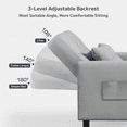 thumbnail image 6 of Asofer Convertible Sofa Bed, 3 in 1 Sleeper Chair with Pull-Out Bed and Adjustable Backrest for Living Room, Office, Light Gray, 6 of 9