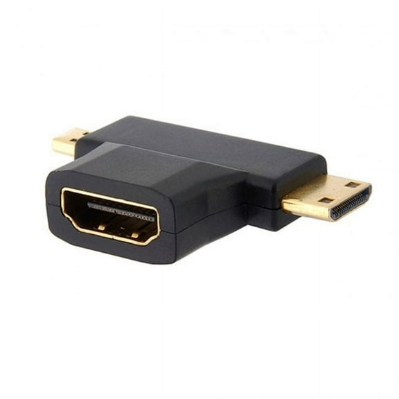 Chenyang CY Micro HDMI Male Mini HDMI Male to HDMI 1.4 Female 90 Degree 2 in 1 combo Adapter Adapter