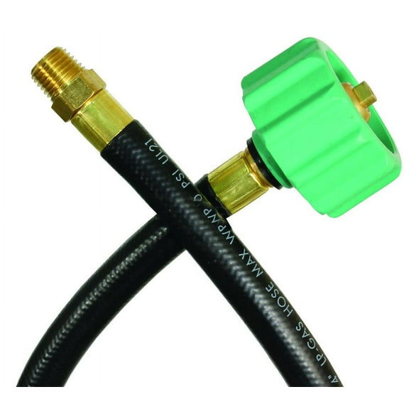 JR Products RV Rubber OEM Pigtail Hose with 1/4" Male Pipe Thread End