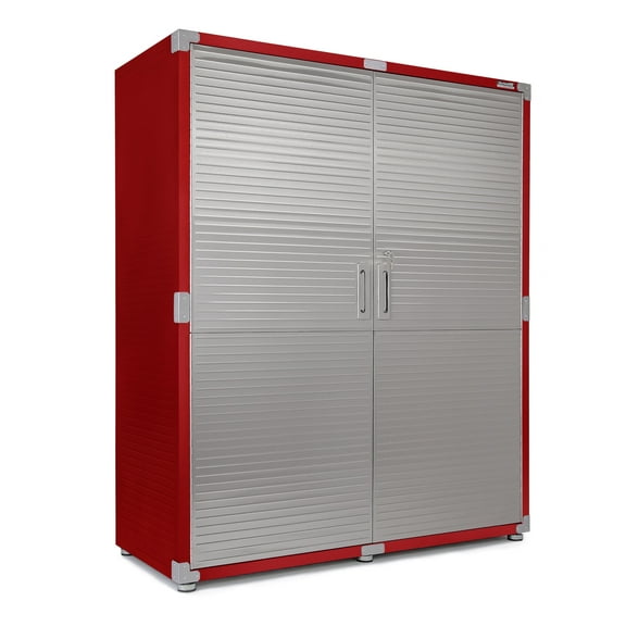 Seville Classics UltraHD® Steel Storage Lockable Organizer Locker Cabinet, 60" W x 24" D x 72" H, Red