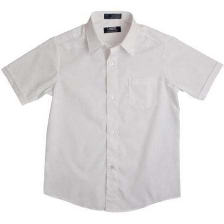 short sleeve white button down