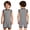 Black White, variant on Boys Special Needs Adaptive Clothing Sleeveless Zip Back Romper Anti-strip Button Crotch Jumpsuit Gray 16