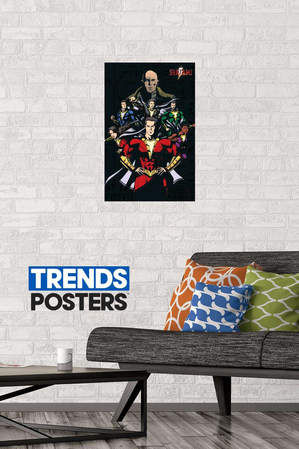 DC Comics Movie - Shazam - Group Wall Poster, 14.725" x 22.375"