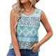 thumbnail image 1 of Camiseta sin mangas étnica informal con estampado de verano para mujer, camiseta holgada con cuello redondo, 1 of 5