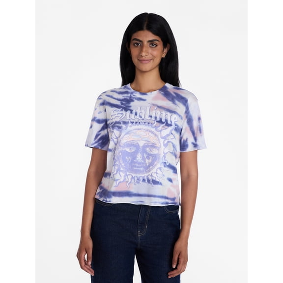Sublime Women's Graphic Tee with Short Sleeves, Sizes XXS-XXL