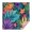 Colorful Tropical Leaf, variant on Colorful Tie Dye Mandala Pattern Square Tablecloth,Waterproof Square Table Cover,Wipeable Spillproof Washable Table Cover for Home Kitchen Party Decor 42"X42"(107x107cm)