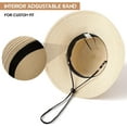 thumbnail image 5 of Beach Sun Straw Hats for Women, UPF 50+ UV Sun Protection Wide Brim Summer Straw Hat Foldable Packable Roll up Cap, 5 of 5