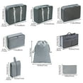thumbnail image 2 of DODAMOUR 8 Set Packing Cubes for Travel, Luggage Packing Organizers for Women, Mesh Luggage Organizer Bags with Shoe Bag, Cosmetics Bag, Clothing Bag, Accessories Bags (Grey), 2 of 6