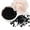 No. 18 black, variant on Imitation Pearls for Craft 150Pcs 3MM-8MM Sew on Pearls Resin Beads with Holes for Jewelry Making Bracelets Necklaces