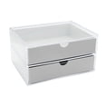 thumbnail image 2 of Organizador de esmalte de uñas Yuyangstore Caja de almacenamiento de acrílico a prueba de polvo de 2 capas Gris, 2 of 8