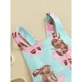 thumbnail image 5 of Baby Girl Easter Romper Cute Bunny Printed Sleeveless Backless Suspender Romper Jumpsuit, 5 of 8