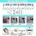 thumbnail image 3 of Wall Broom Holder - Stainless Steel Broom Hanger, Storage Hanger Holder for Kitchen, Garage, Laundry Room (2 Slots and 3 Hooks), 3 of 5