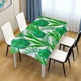 thumbnail image 7 of Tropical Palm Leaves Rectangle Tablecloth, Dust Proof Anti Wrinkle Wipeable Table Cloth Tabletop foration of Dinner Kitchen Wedding Holiday Party 60"x108" Decor Gift, 7 of 7