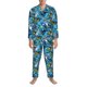 thumbnail image 3 of Fotbe snow board blue Pijama de Hombre con Estampado de Manga Larga, Conjunto de 2 Piezas, Ropa de Dormir Suave y Cómoda con Bolsillos-Medium, 3 of 7