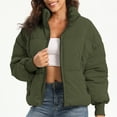 thumbnail image 3 of Women’s Winter Baggy Zip Puffer jackets Short Down Jacket Coat, 3 of 6