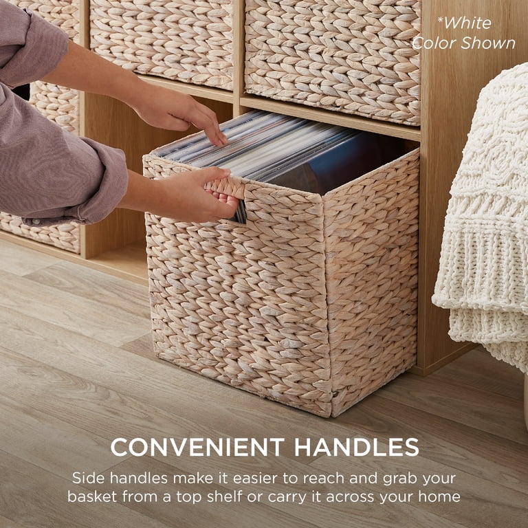 Best Choice Products Decorative Woven Hyacinth Storage Baskets Set