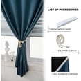thumbnail image 2 of self Adhesive Portable 100% Blackout Curtains Simple and Easy to installBedroom Window Thermal Lnsulated Kitchen Room Darkening Black Small Drapes 1-Pack Navy Blue,47"W x 63"L (Pack of 1), 2 of 5