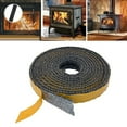 thumbnail image 6 of Black Flat Stove Rope Self Adhesive Glass Seal Stove Fire Rope 10mm Wide X 2mm, 6 of 7