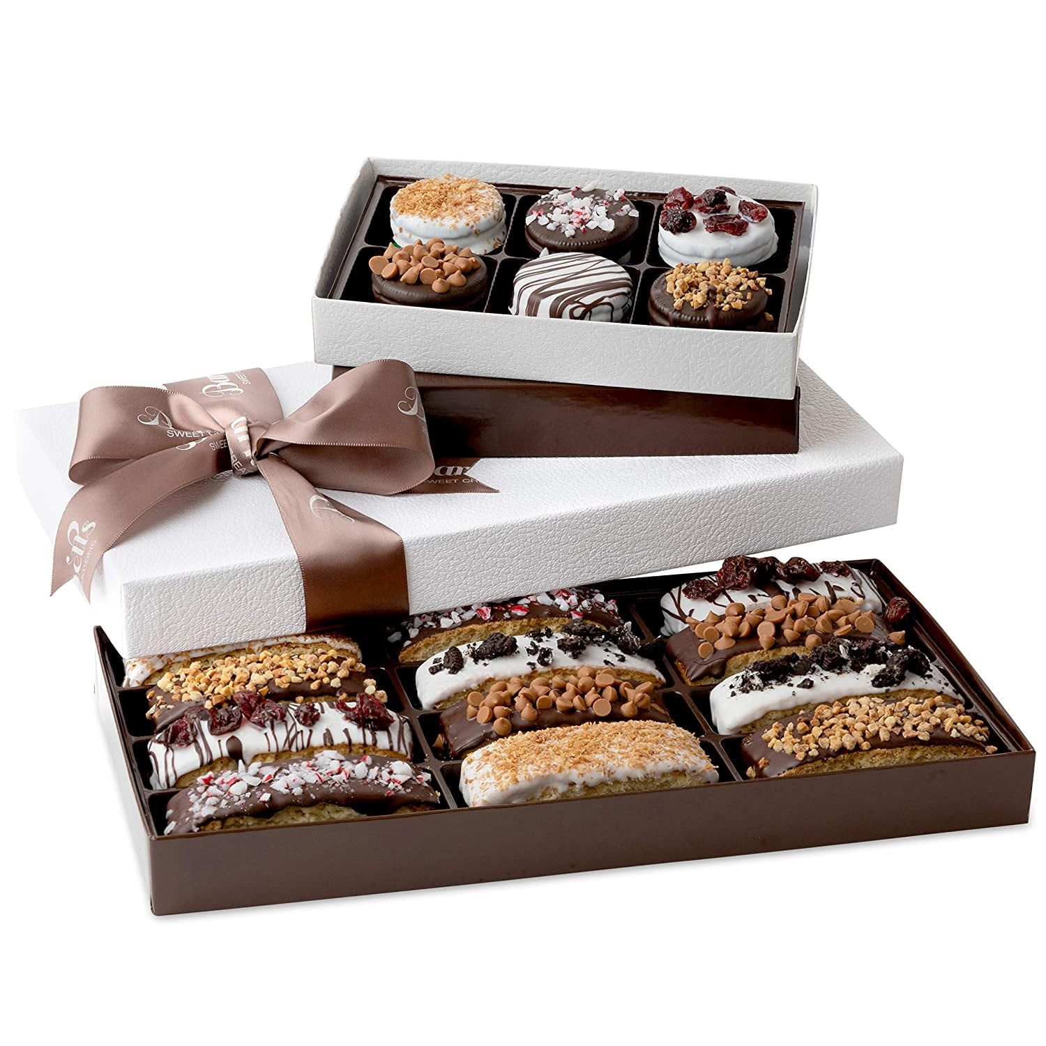 Barnett's Chocolate Cookies Favors Gift Box Sampler Gourmet Christmas Holiday C 