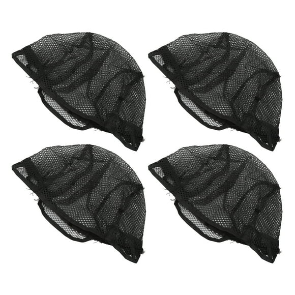 Gorro De Peluca De Malla De Nailon, 4 Piezas, Gorro De Peluca De Media De Red De Malla De Nailon Elástico Transpirable Para Disfraz De Cosplay