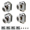 thumbnail image 5 of 4Pcs Zinc Alloy Single Shower Door Rollers Runners Wheels 25mm Wheel Home Tool, 5 of 10