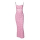 thumbnail image 5 of VISgogo Vestido de mujer, correa de espagueti, sin mangas, sin espalda, ajustado, estampado floral, vestidos largos VISgogo  moda, 5 of 8