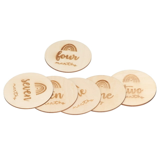 Round Wood Cutouts, Glossy Exquisite Widely Used Simple Design Wood Discs For Painting For Crafts For DIY