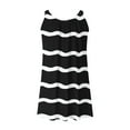 thumbnail image 5 of bnaln Ladies Dresses Womens Summer Beach Sundress Cover Ups Striped Printed Above the Knee Dresses Athletic Casual Short Tank Dress Tshirts Dresses Sleeveless Mini Dress, 5 of 5