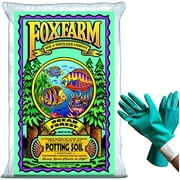 FoxFarm Ocean Forest Potting Soil Organic Mix Indoor Outdoor For Garden And Plants - Organic Plant Fertilizer - 38.5 Quart (1.5 cu ft). - (Bundled with Pearsons Protective Gloves)