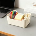 thumbnail image 6 of Multi-Size Plastic Storage Box | Kitchen & Pantry Organization | Snack & Utensil Organizer with Easy-Grip Handles | Beige Home Storage Container, 6 of 6