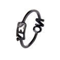 thumbnail image 4 of Ladies Fashion Diamond Yes No English Letter Ring Open Ring, 4 of 8