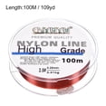 thumbnail image 2 of Uxcell Ligne de Pêche en Nylon Monofilament Enduit de Fluorocarbone 109Yard 8Lb Rouge Vin, 2 of 7