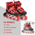 thumbnail image 3 of Patines en línea con iluminación Ajustable, ruedas iluminadas, Rodamientos abec-7, para niños, niñas, niños, hombres y mojeres con bolsa, 3 of 7