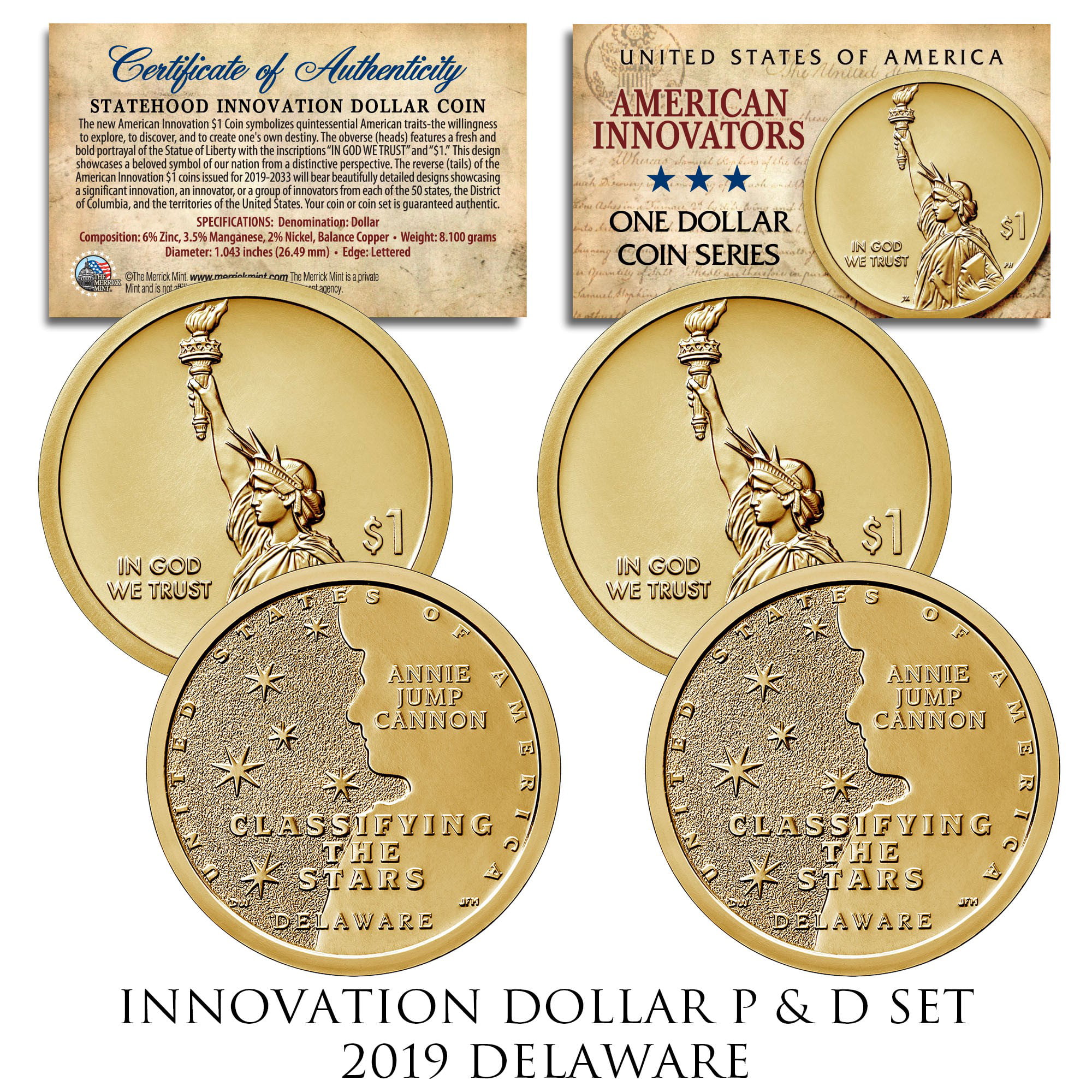 3 pack 2X3 Snap Lock Coin Holders Sacagawea Dollar P & D 
