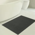 thumbnail image 4 of American Soft Linen, Slip Reducer Bath Rug, 100% Cotton 20x34 inches, Soft Absorbent Bath Mat Rugs, Dark Gray, 4 of 8