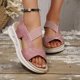 thumbnail image 1 of MKLEKYY Sandalias Flexi de Verano para Mujer, Transpirables, Elásticas, de Playa, Con Tejido Patchwork, 1 of 4
