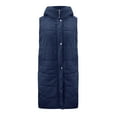 thumbnail image 3 of ZMHEGW Women Coats Loose Winter Long Down Warm Vest With Hood Quilted Winter Casual Down Fall Jackets, 3 of 5