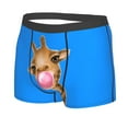 thumbnail image 2 of Kll Funny Giraffe Blowing Bubble Men'S Cotton Boxer Briefs Underwear-X-Large, 2 of 9