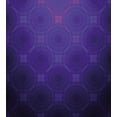 thumbnail image 3 of Indigo Duvet Cover Set, Geometric Circles Tile Like Detailed Image with Inner Details and Lines, Decorative 3 Piece Bedding Set with 2 Pillow Shams, King Size, Purple and Magenta Blue, by Ambesonne, 3 of 3