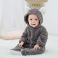 thumbnail image 4 of Baby Autumn Winter Clothes，newborn toddler coral fleece Hoodies Clothes, 4 of 7